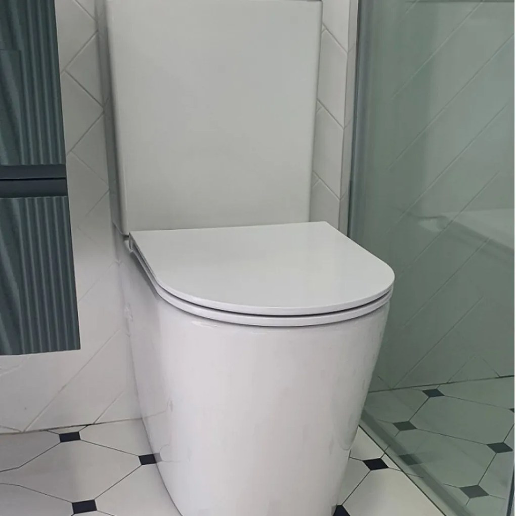 Eros ES AVVA monoblokk WC - perem nélküli - WC ülőkével komplett