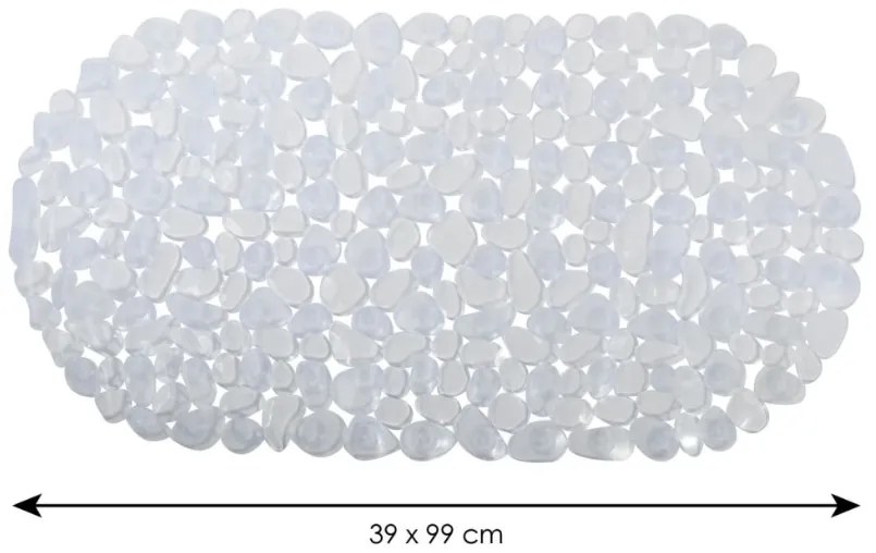 Spirella GALETS csúszásgátló fürdőkád alátét,átlátszó, 99 x 39 cm