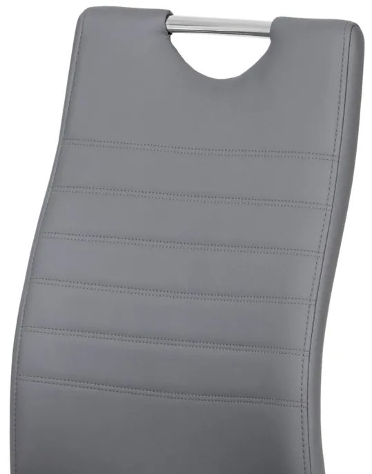 Szürke Ekobőr Étkezőszék. DCL-418 GREY