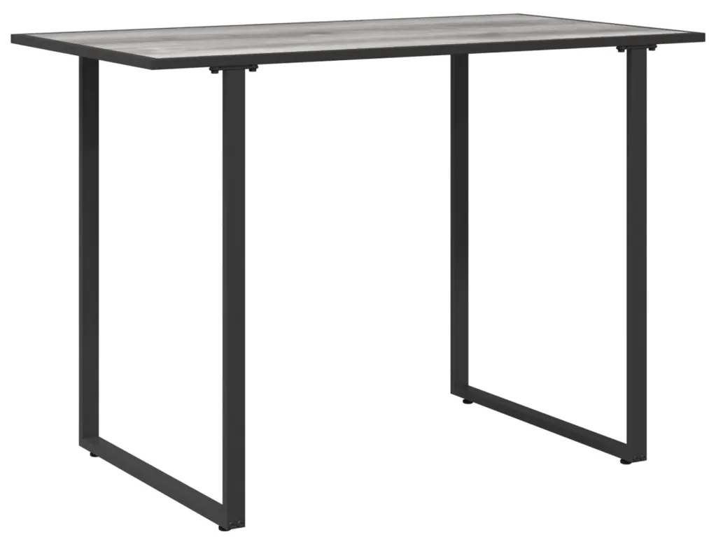 Kerti asztal szürke 100x55x70 cm DPC és acél