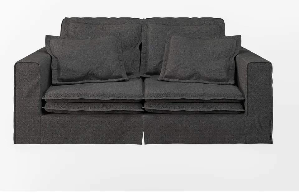 Fekete kanapé 196 cm Nora – Ropez