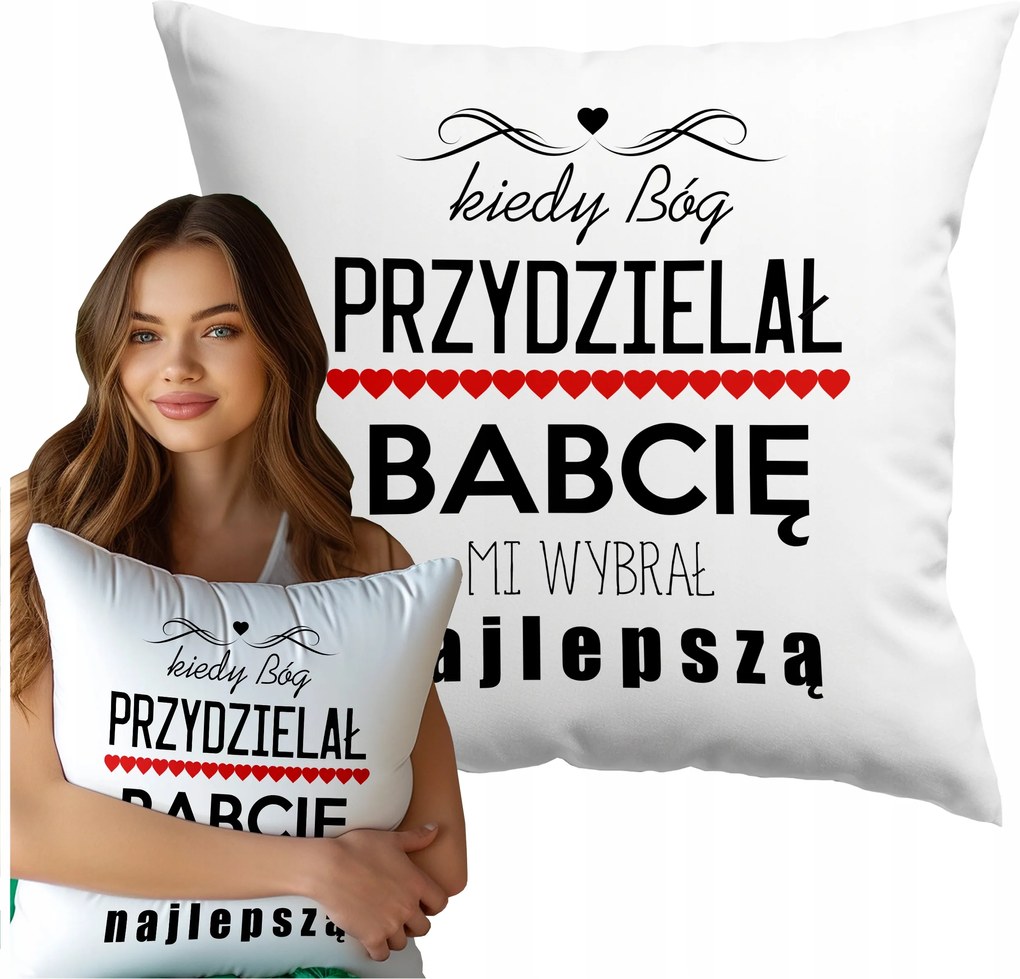 Nyomott Mintás Párna Isten Kiválasztotta Nekem A Legjobb Nagymamát Ajándék