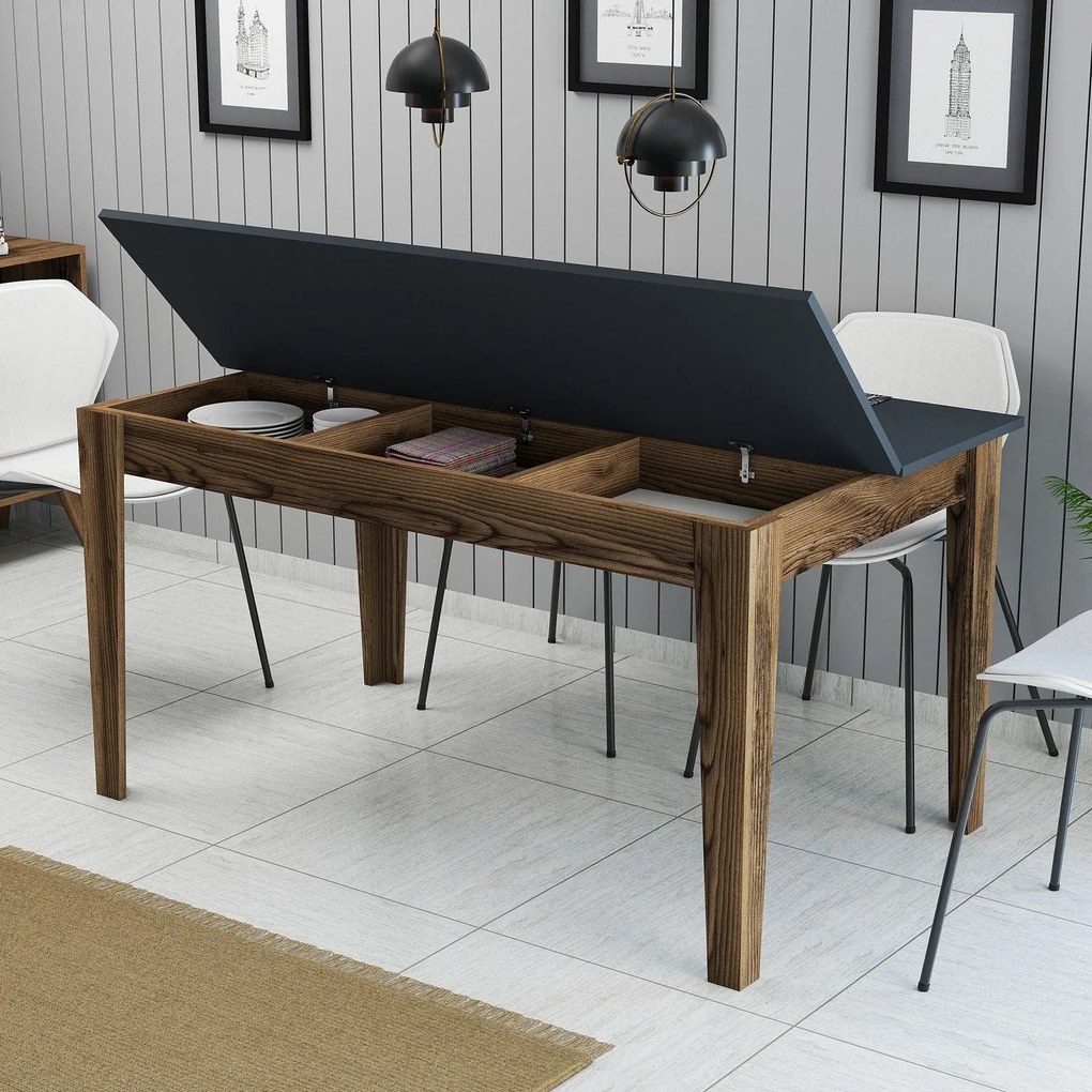 Étkező asztal Milan 513 - Walnut, Anthracite
