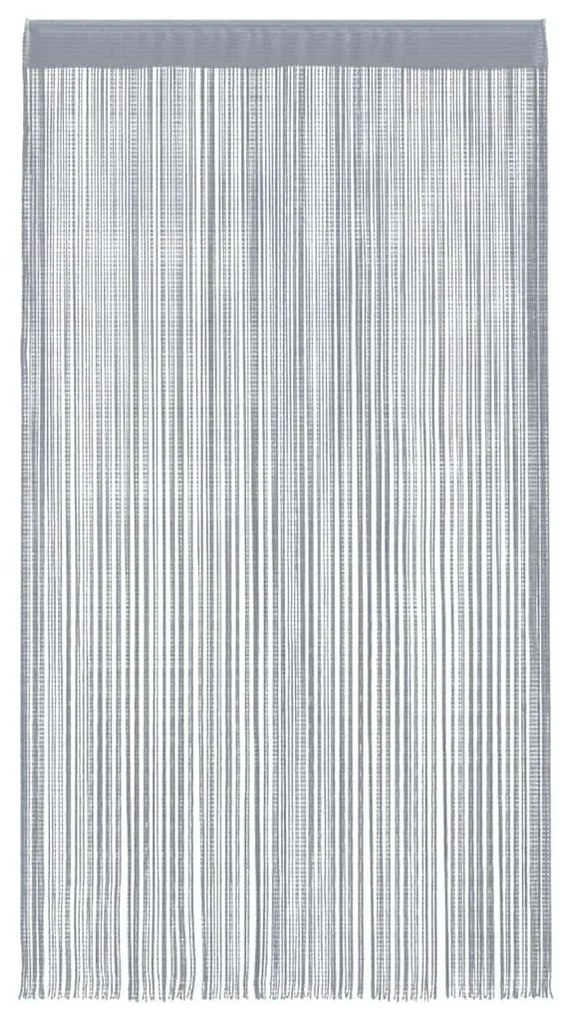 2 db világosszürke zsinórfüggöny 140 x 250 cm