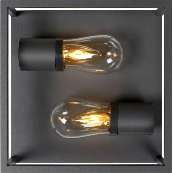 Lucide 27100/02/30 - Fürdőszobai mennyezeti lámpa CARLYN 2xE14/6W/230V IP54