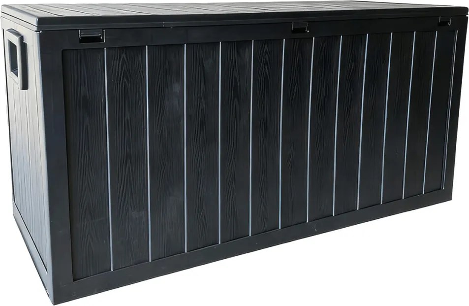 Kerti tároló box 112x49x54 cm, műanyag, szürke, AZB-G2075 GREY