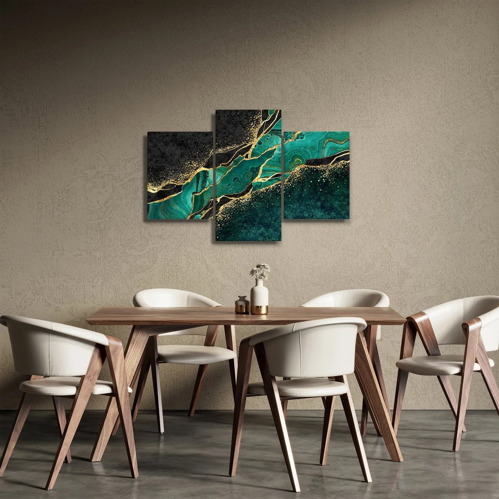 Kép - Kerozin-arany márványozás (90x60 cm)