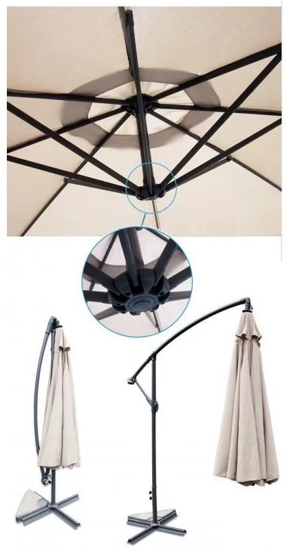 KERTI NAPERNYŐ 350cm BÉZS