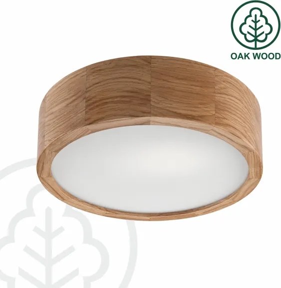 Brilagi - LED RGBW fényerőszabályozható mennyezeti lámpa CARVALHO 1xE27/15W/230V Wi-Fi tölgy átm. 27,5