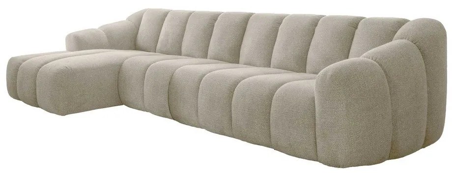 Bézs sarokkanapé (bal oldali-heverő résszel) Shell – Miuform