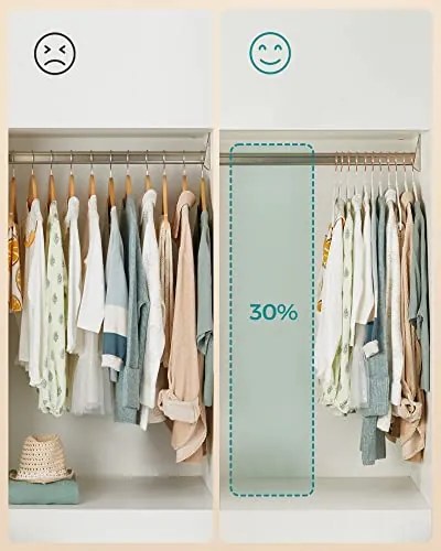 50 darabos csomag gyerek bársony fogasok rózsaarany horgokkal, fehér