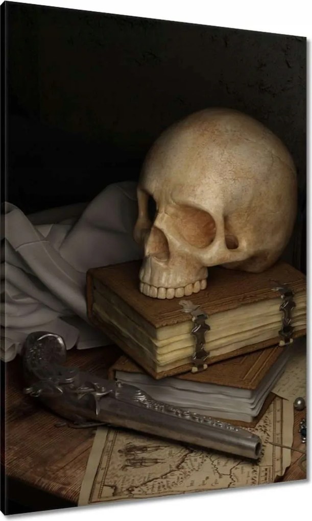 Vászonkép 70x100 Koponya Halál Csontváz
