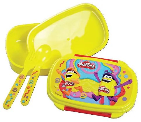 Play-Doh Happy szendvicsdoboz + evőeszköz szett