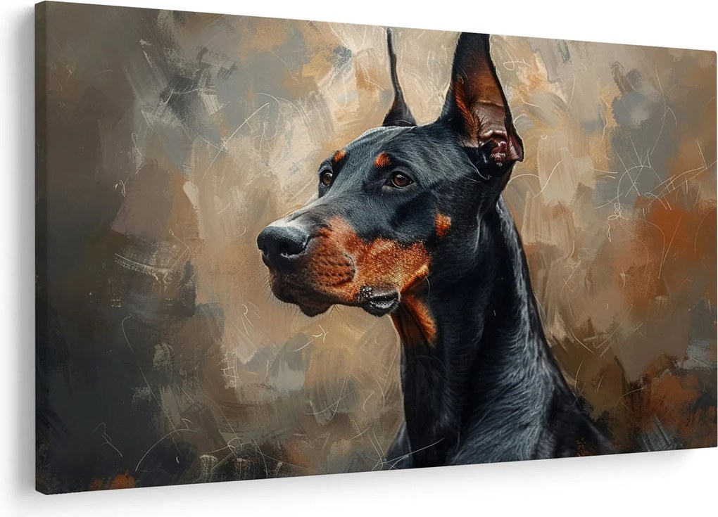 Kép - Dobrman portréja (90x60 cm)