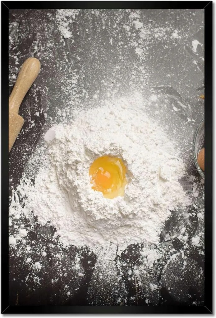 Poszterek keretben 40x60 Felülnézet a tojáslisztre