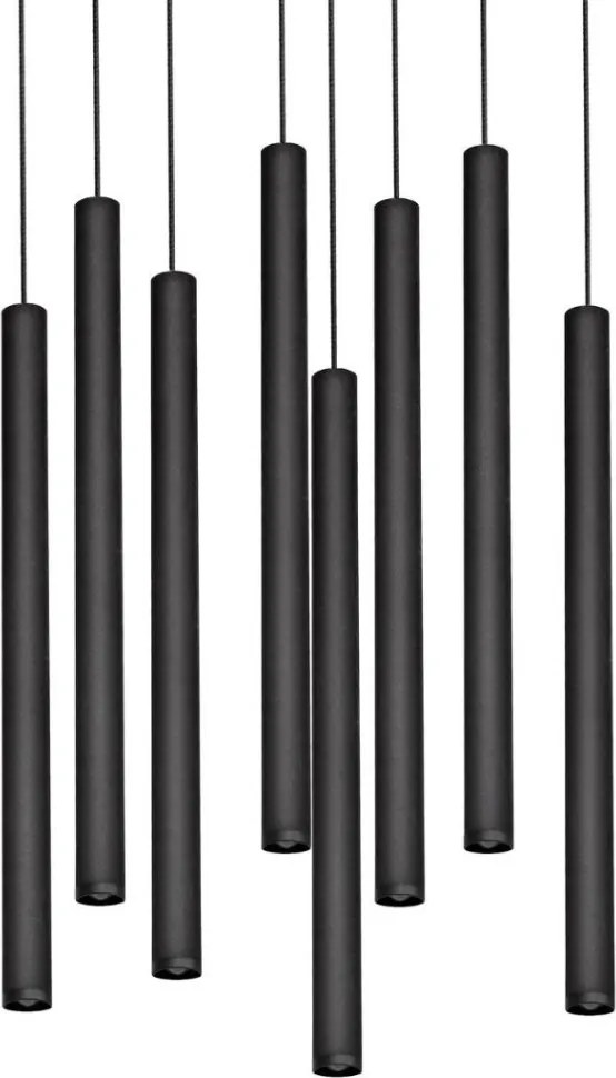 KASPA 11174802 ROLL Modern Led Függesztett Lámpa Fekete LED IP20