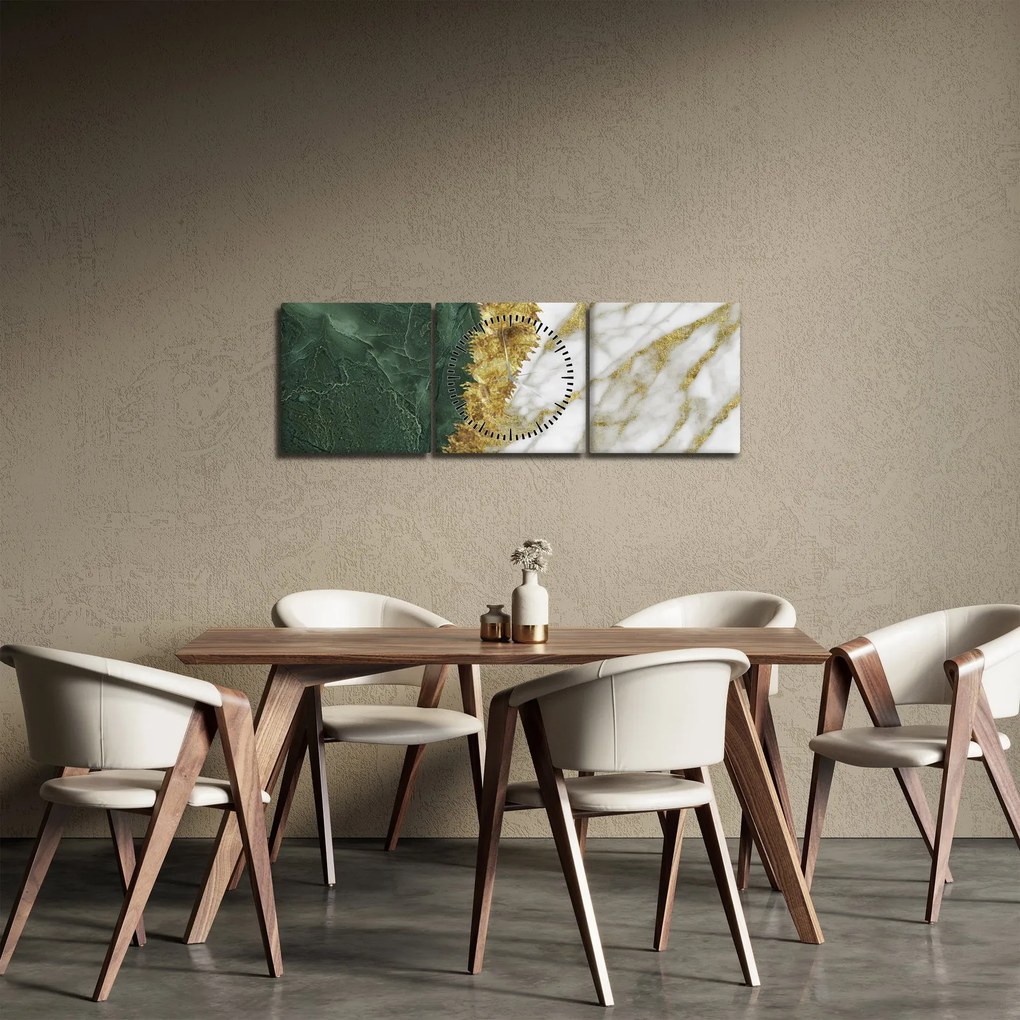 Kép - Zöld márvány N⁰1 (órával) (90x30 cm)