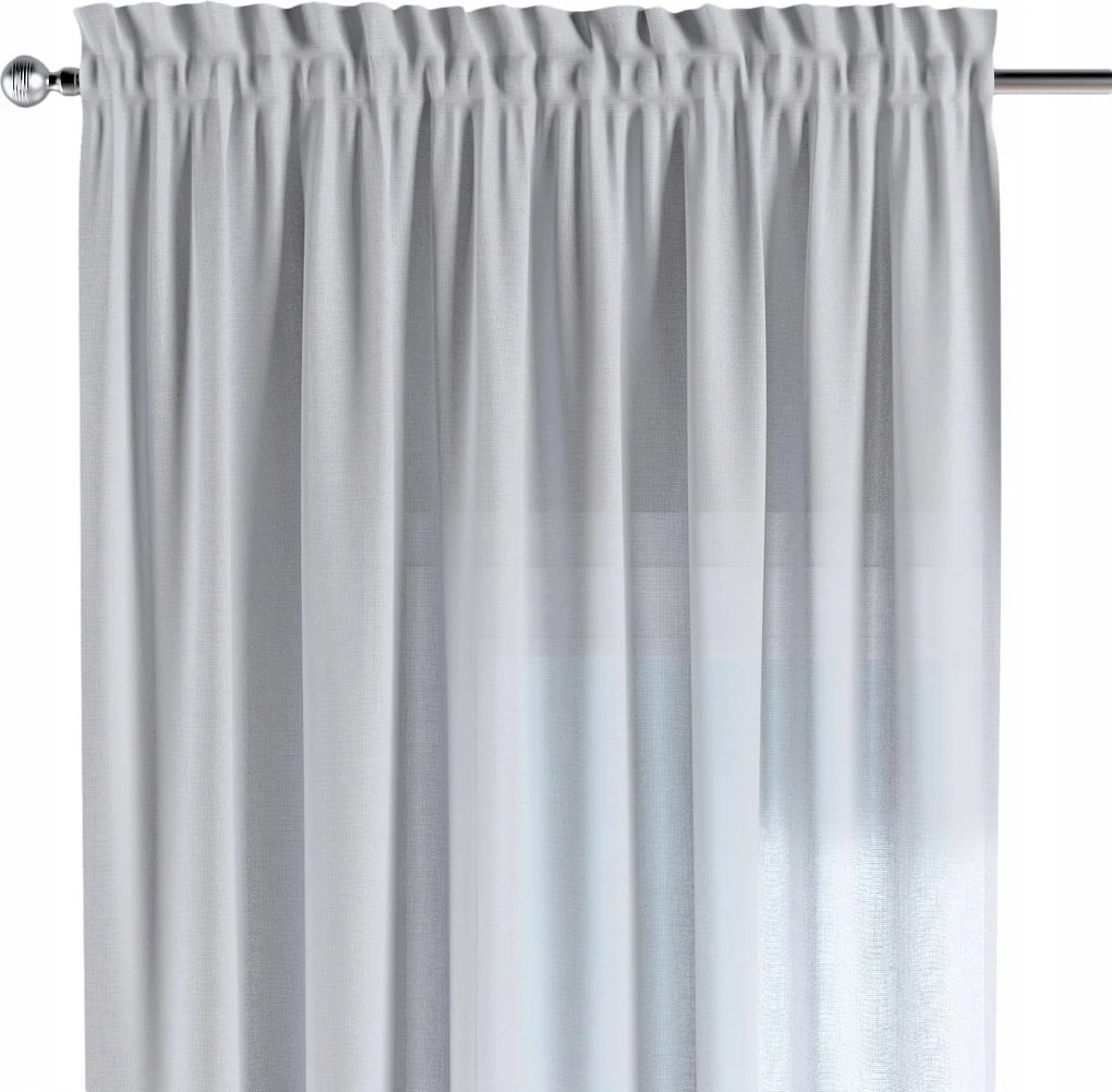 Csatornafüggöny frufruval 1 db 130x260cm fehér