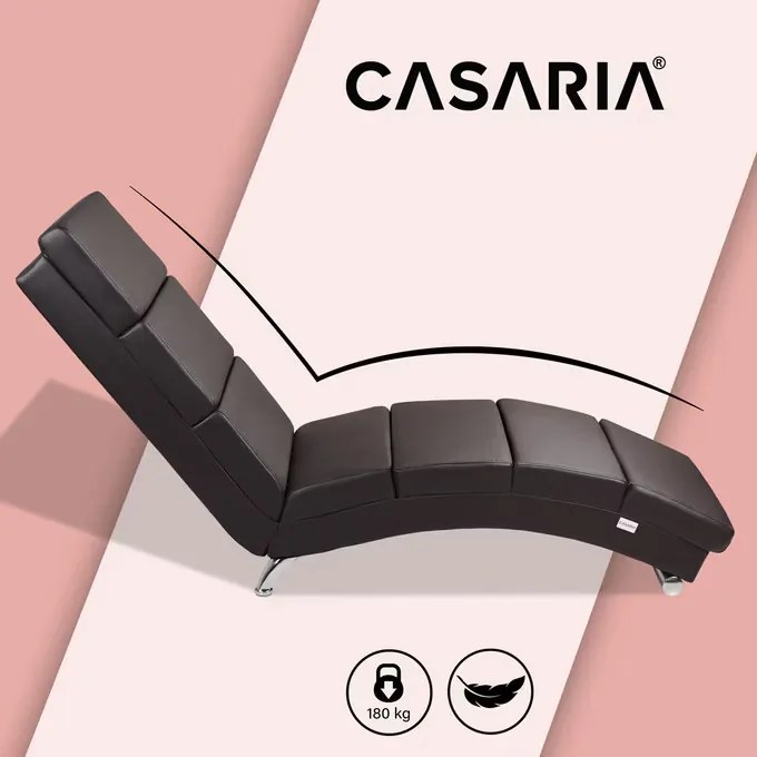 Casaria® Nappali szék London - sötétbarna