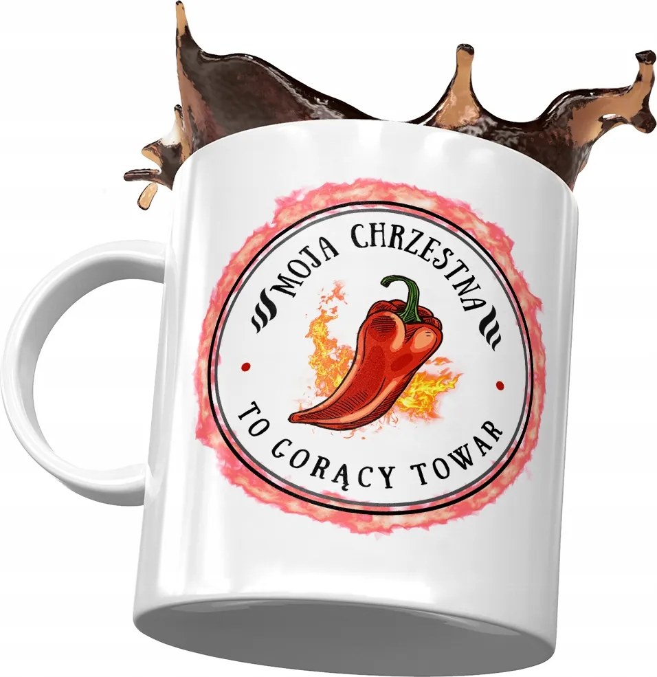 Keresztanya bögre Születésnapi Ajándék Nyomtatott Fotóval