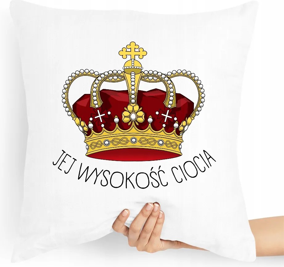 Párna Nagynéninek Őfelsége Nagynéni Ajándék nyomtatott fényképpel