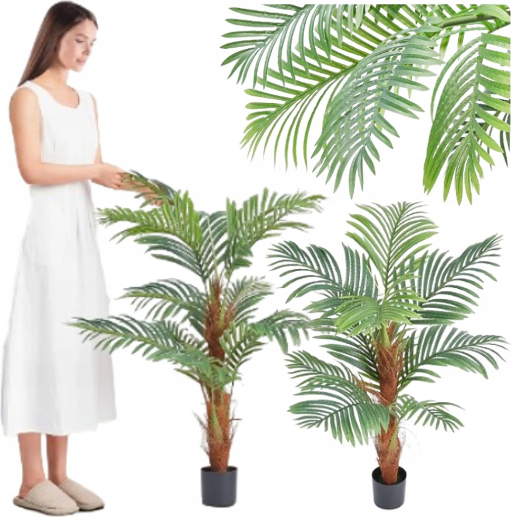 műpálma fa a nappaliba élő terasz erkély cserépben 2db