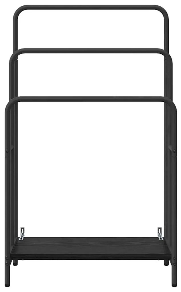 Ruhaszárító polcokkal Musta tammi 60 x 30 x 100.5 cm Faanyag