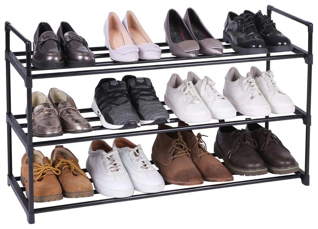 Fekete cipősszekrény VARIO 92x55 cm