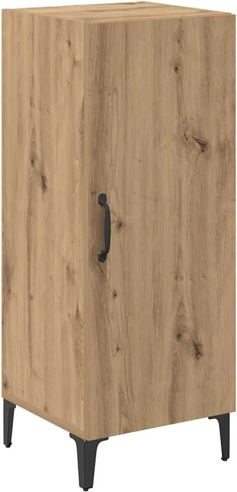 vidaXL Széf Falra szerelhető Artisan tölgy 34,5 x 34 x 90 cm Faanyag