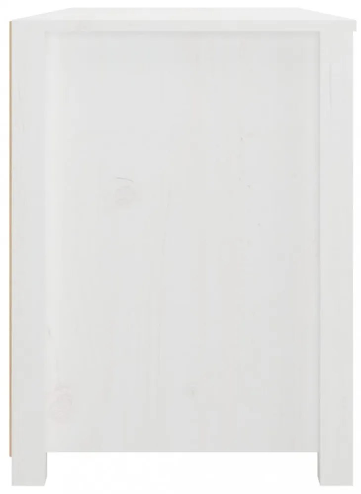 fehér tömör fenyőfa kisszekrény 100x40x54 cm