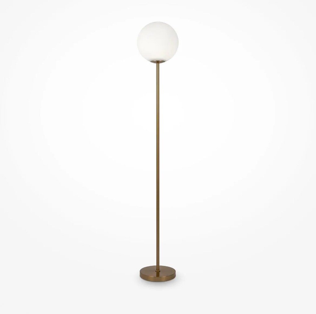 Maytoni modern állólámpa ring fehér sárgaréz mymod013fl-01bs