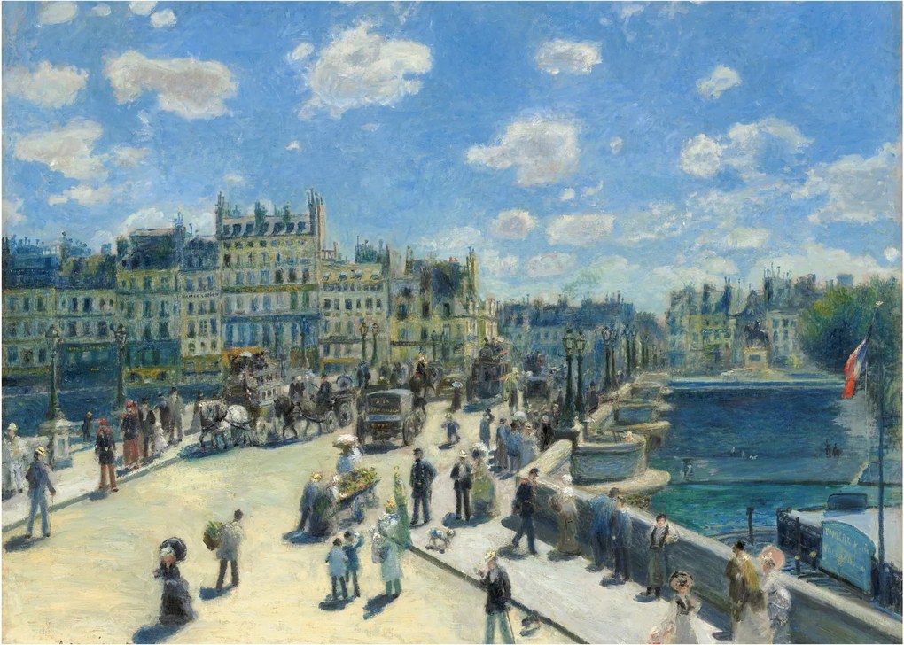 Üveg kép - Auguste Renoir, Pont Neuf, Paris, reprodukciók (70x50 cm)