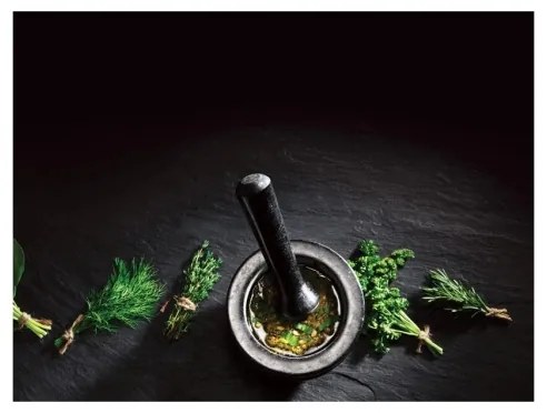 Cole&Mason - Gránit mozsár mozsártörővel GRANITE átm. 14 cm gránit/fekete