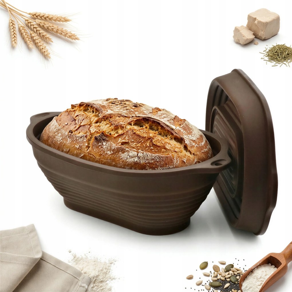 Kenyérsütő Forma Szilikon 2L Pástétom 24,5X15 CM