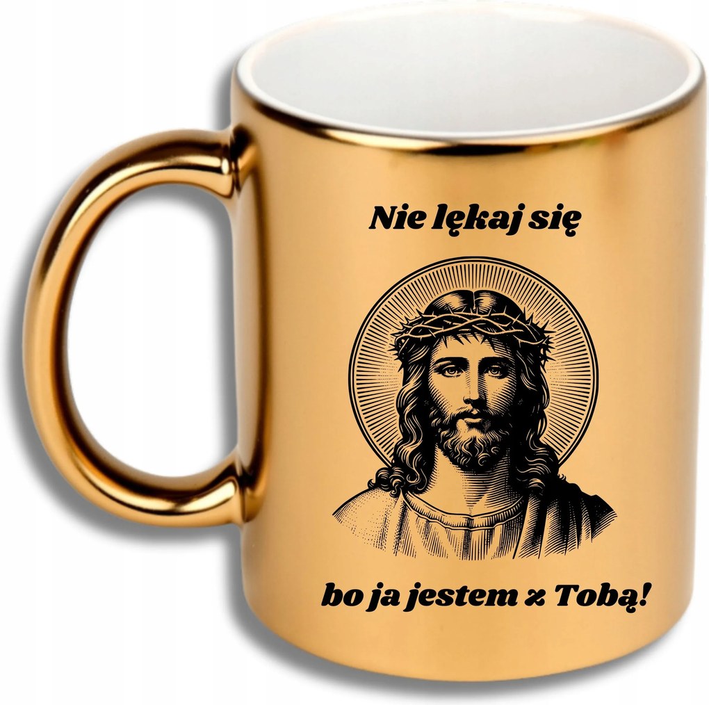 Arany Bögre Ajándék Különböző Alkalmakra Ne Félj Velem Vagyok Jezus