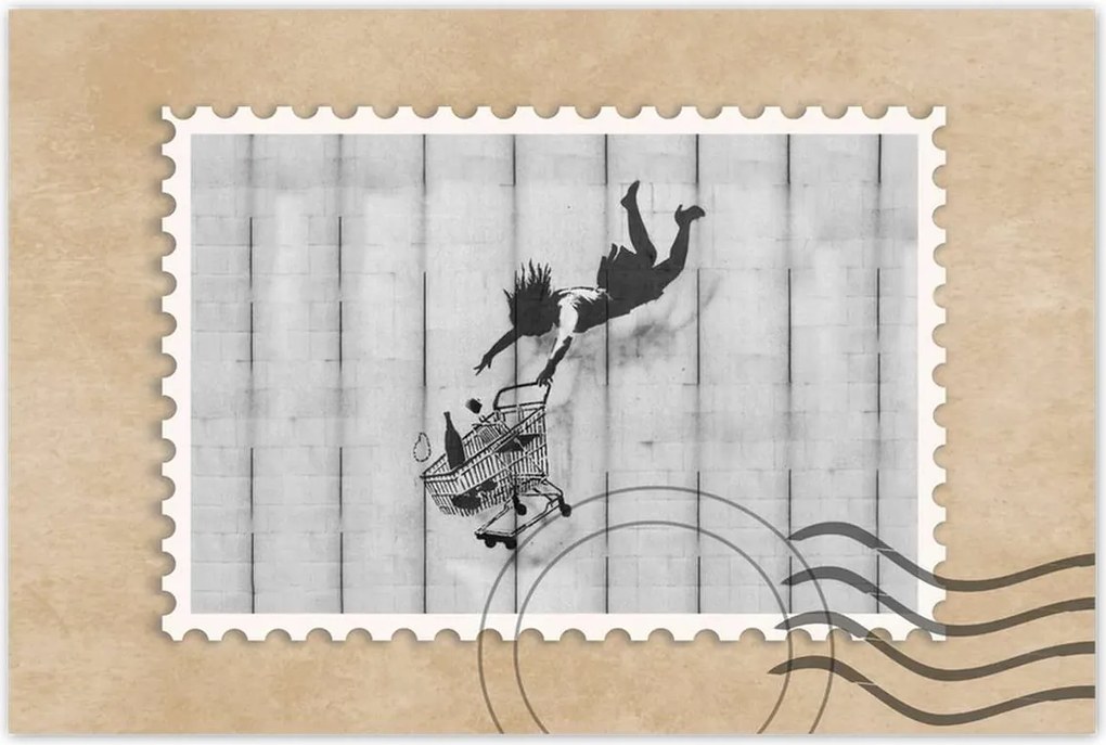 Poszterek 60x40 Banksy kosár