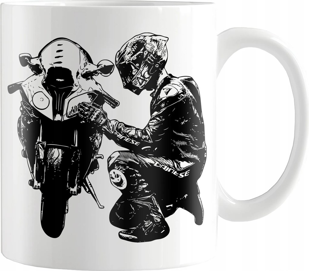 Nyomott Mintás Bögre Motorosoknak Motoros Ajándék Motorkerékpár