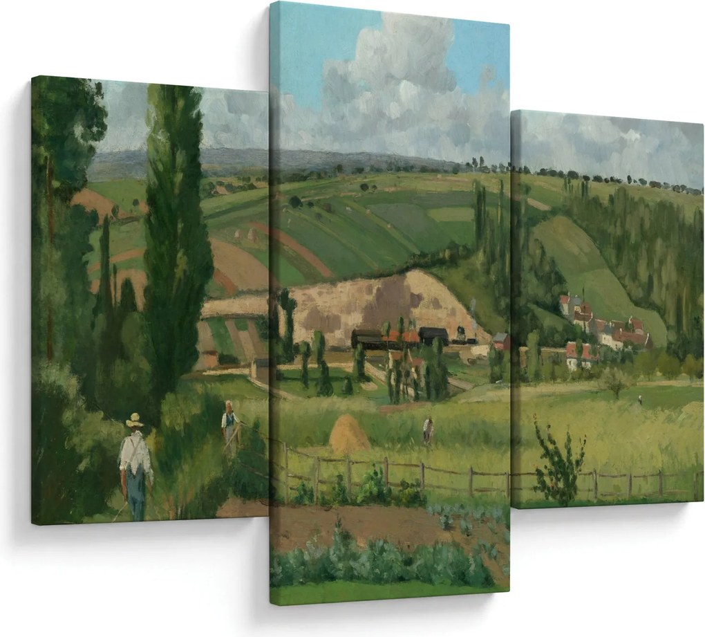 Kép - Camille Pissarro, Landscape at Les Pâtis, Pontoise, reprodukciók (90x60 cm)