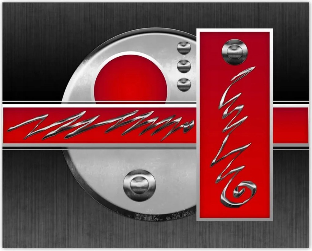 Poszterek 50x40 Piros absztrakt