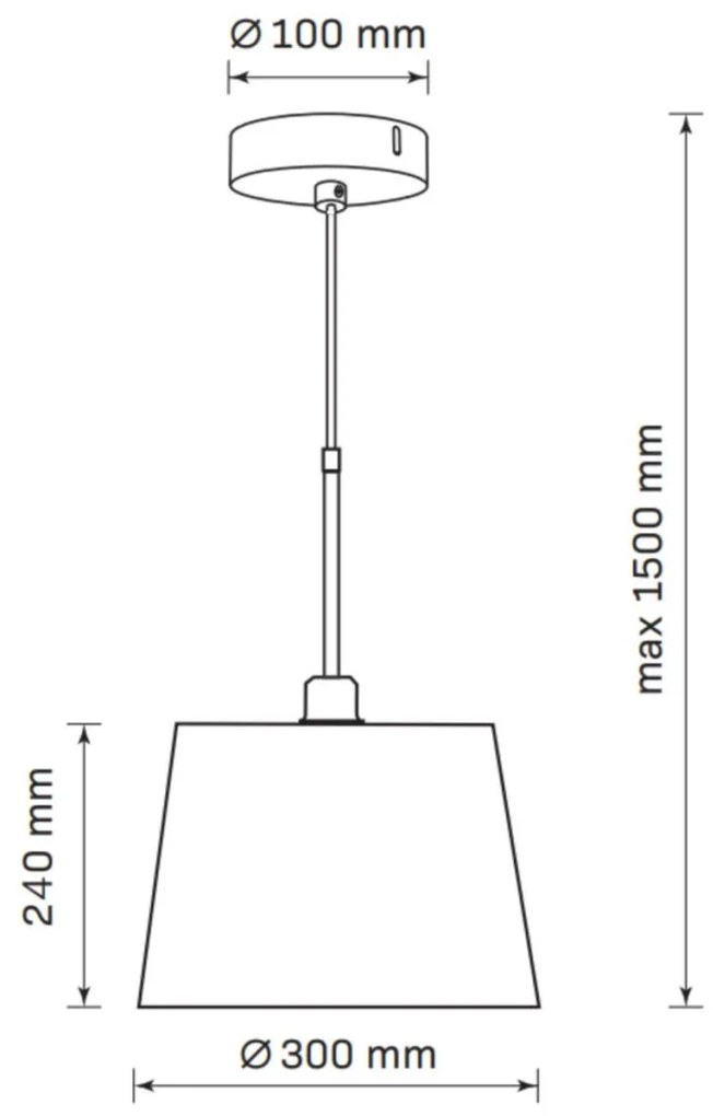 Polux ELENA 325822 Lepel lámpa 1x20W/E27 IP20