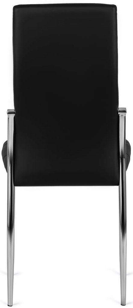 Fekete Eco-bőr Étkezőszék. MOLLY