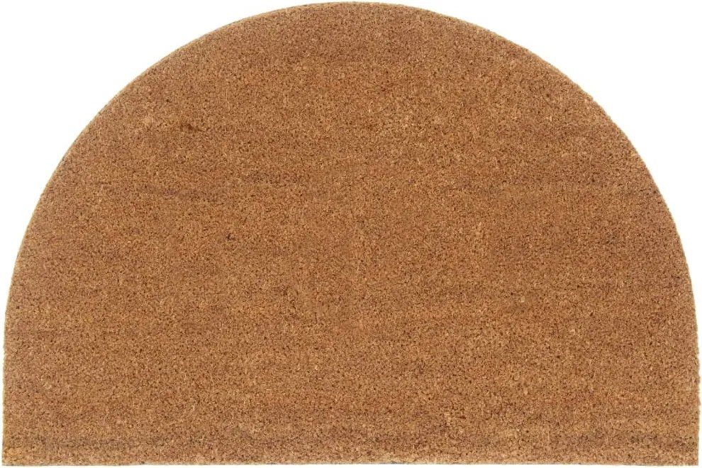 vidaXL ajtószőnyeg Natural Half Round 60x90 cm Tufting kókuszrost