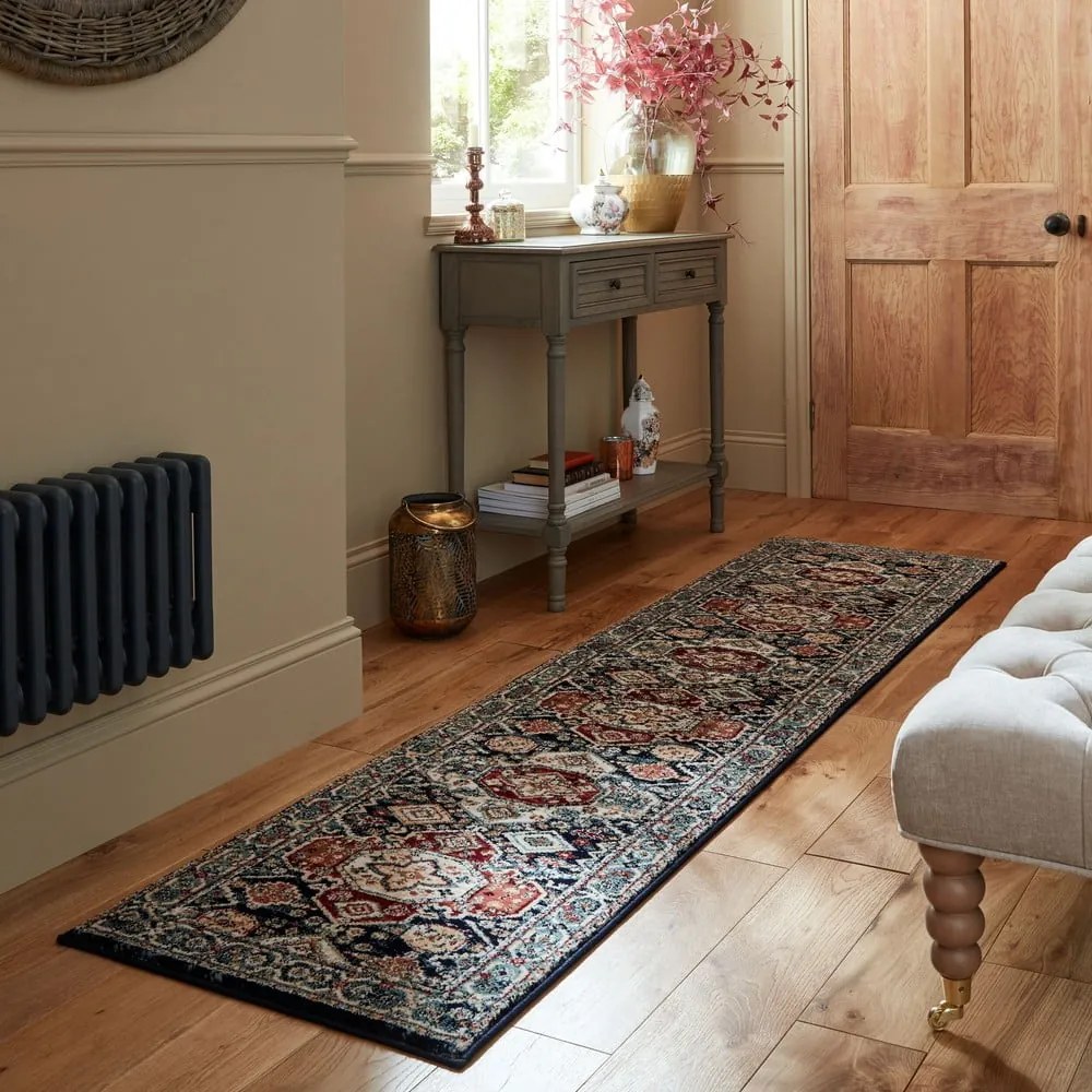 Sötétkék futószőnyeg 66x300 cm Gillingham – Flair Rugs