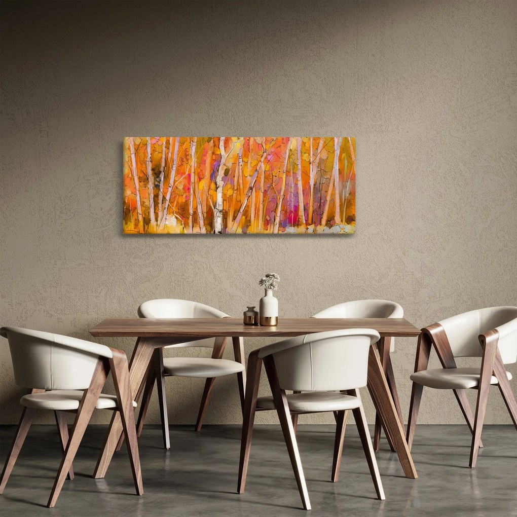 Kép - őszi erdő (120x50 cm)