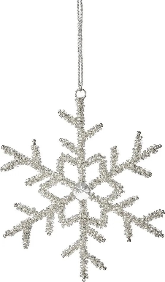 HANG ON karácsonyfadísz hópehely, 13 cm