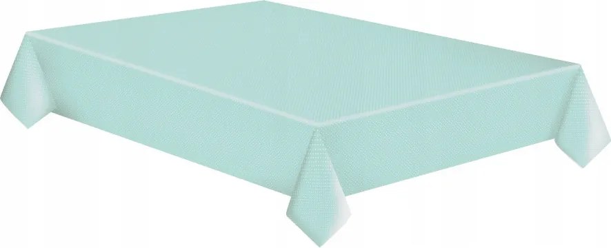 Menta zöld White Dots papír asztalterítő 120x180 cm