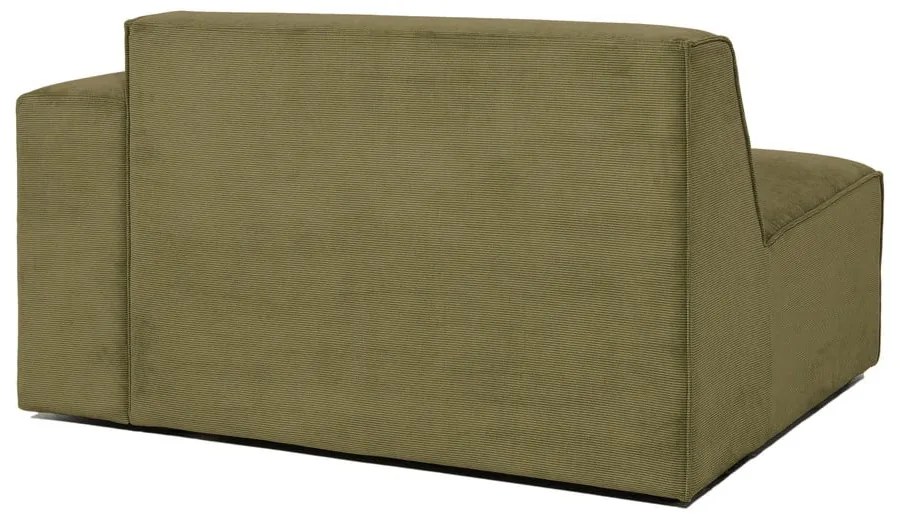 Sting zöld kordbársony kanapé modul, jobb oldali - Scandic