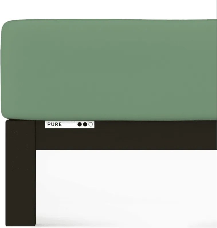 Gyerek lepedő Schlafgut Pure Baby 60-70x120-140cm Green Mid 665