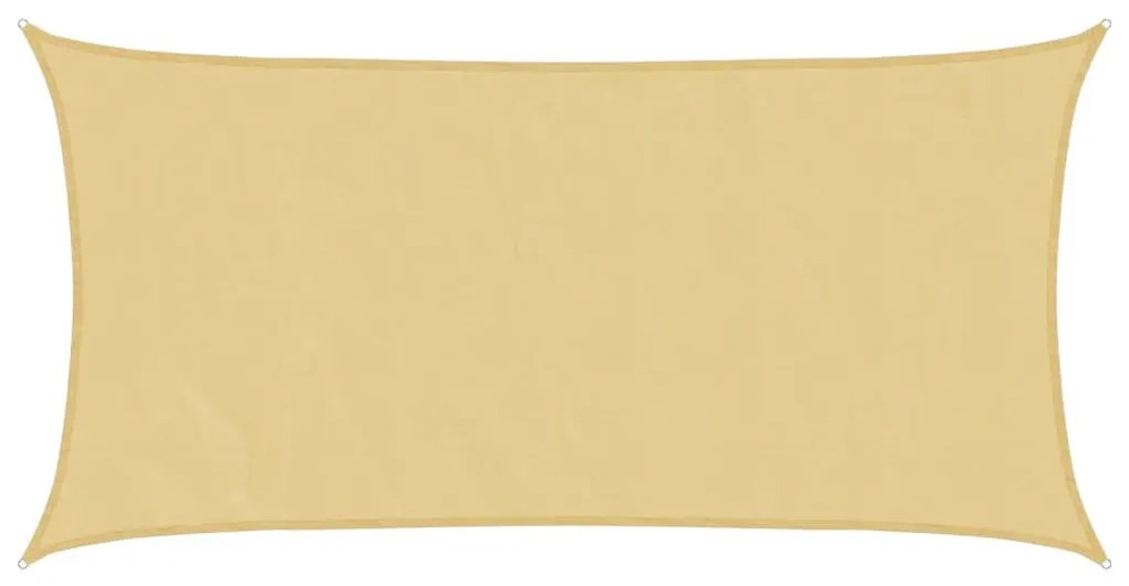 homokszínű 100% poliészter oxford szövet napvitorla 4x2 m