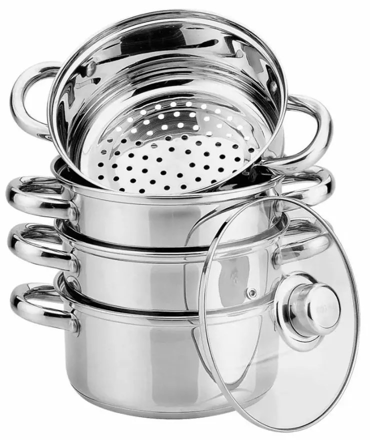 Kinghoff 5 részes pároló edény készlet Ø24 cm - 5L (KH-3320)